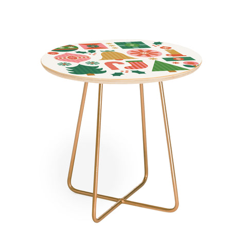 Carey Copeland Gifts of Christmas Round Side Table