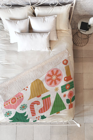 Carey Copeland Gifts of Christmas Fleece Throw Blanket