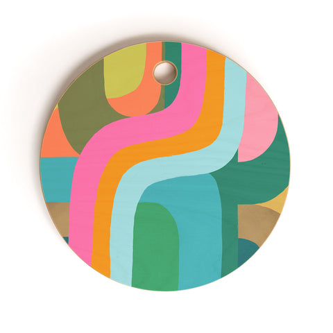 Carey Copeland Go with the Flow I Cutting Board Round