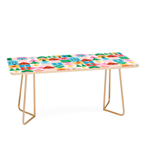 Carey Copeland Happy Town Checks Coffee Table