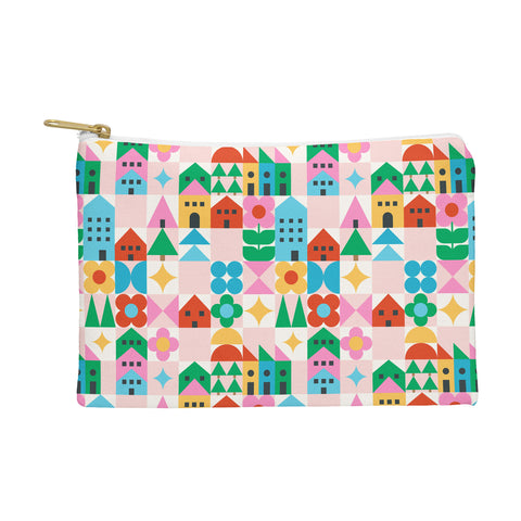 Carey Copeland Happy Town Checks Pouch