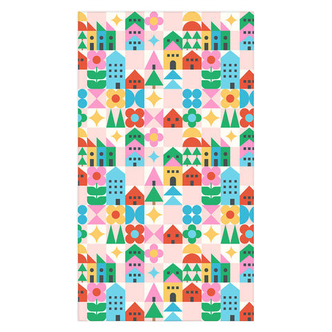 Carey Copeland Happy Town Checks Tablecloth