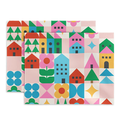 Carey Copeland Happy Town Checks Placemat