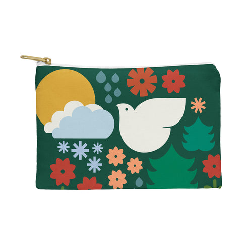 Carey Copeland Holiday Shapes Emerald Pouch