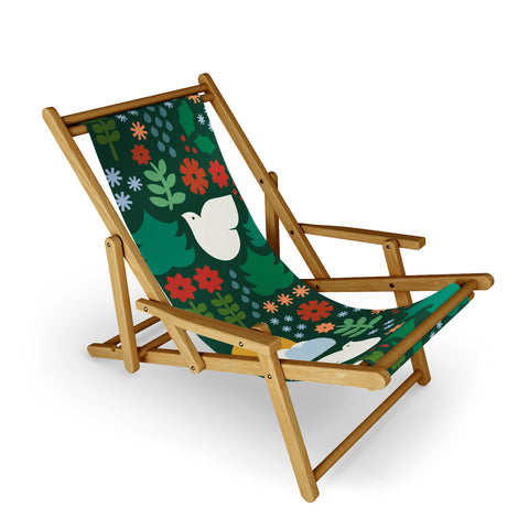 Carey Copeland Holiday Shapes Emerald Sling Chair