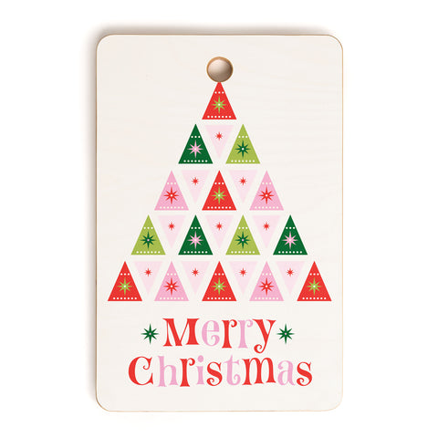Carey Copeland Merry Christmas Tree I Cutting Board Rectangle