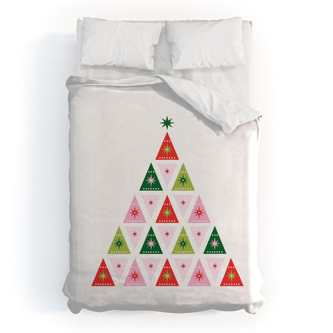 Carey Copeland Merry Christmas Tree I Duvet Cover