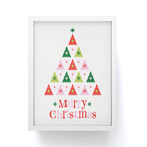 Carey Copeland Merry Christmas Tree I Framed Mini Art Print
