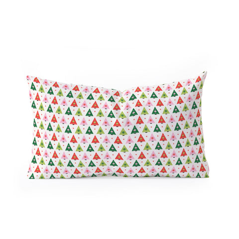 Carey Copeland Merry Christmas Tree I Oblong Throw Pillow
