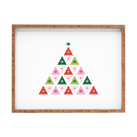 Carey Copeland Merry Christmas Tree I Rectangular Tray