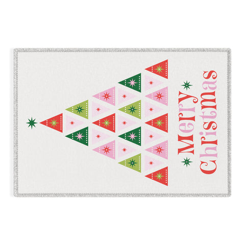 Carey Copeland Merry Christmas Tree I Outdoor Rug