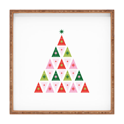 Carey Copeland Merry Christmas Tree I Square Tray