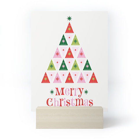 Carey Copeland Merry Christmas Tree I Mini Art Print