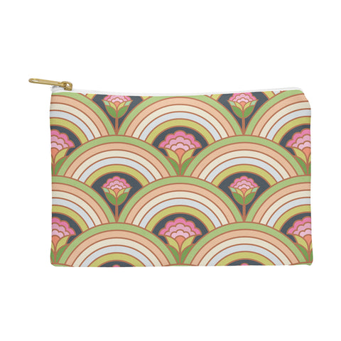 Carey Copeland Retro Rainbow Flowers Pouch