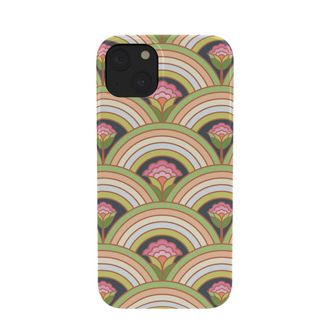 Carey Copeland Retro Rainbow Flowers Phone Case