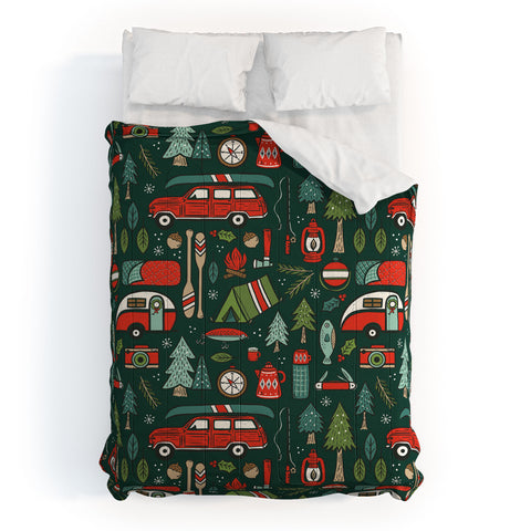 Carey Copeland Seasons Greetings Camping Comforter