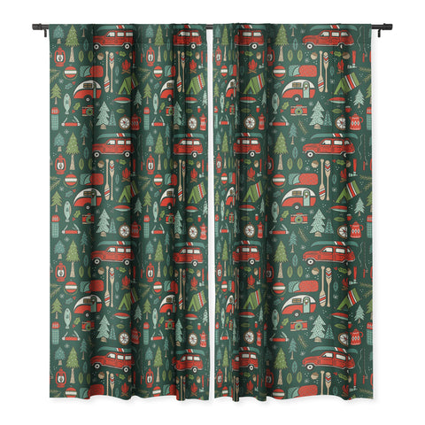 Carey Copeland Seasons Greetings Camping Blackout Window Curtain