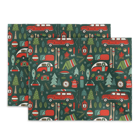 Carey Copeland Seasons Greetings Camping Placemat