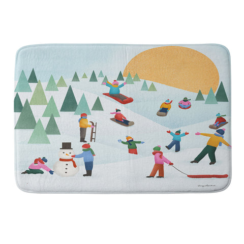 Carey Copeland Snow Day Memory Foam Bath Mat