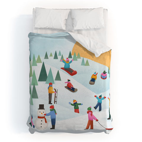 Carey Copeland Snow Day Duvet Cover