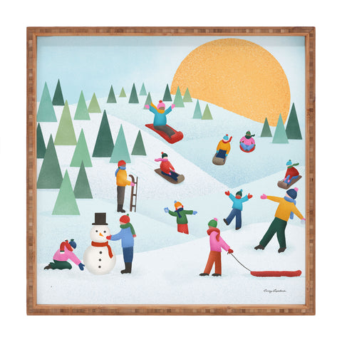 Carey Copeland Snow Day Square Tray