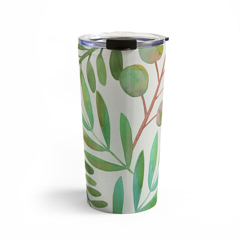 Carey Copeland Watercolor Leaves II Travel Mug
