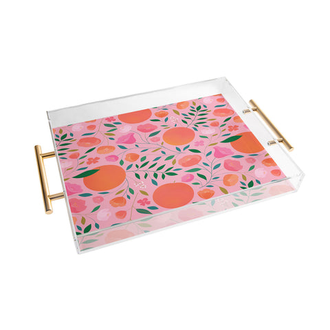 Carly Watts Apricots Acrylic Tray