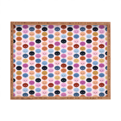 Carly Watts Space Faces Rectangular Tray