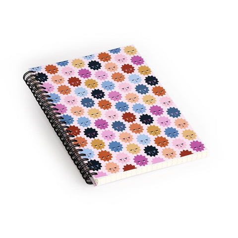 Carly Watts Space Faces Spiral Notebook