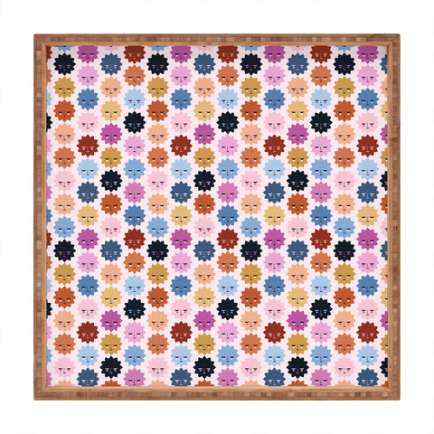 Carly Watts Space Faces Square Tray