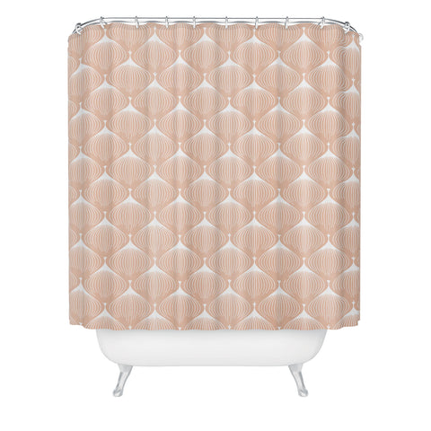 Caroline Okun New Pale Pink Spring Bulbs Shower Curtain