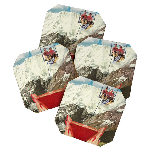 carolineellisart Apres Ski 3 Coaster Set