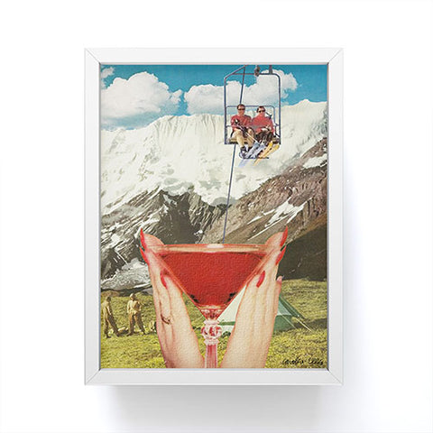 carolineellisart Apres Ski 3 Framed Mini Art Print