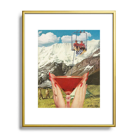 carolineellisart Apres Ski 3 Metal Framed Art Print