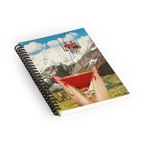 carolineellisart Apres Ski 3 Spiral Notebook