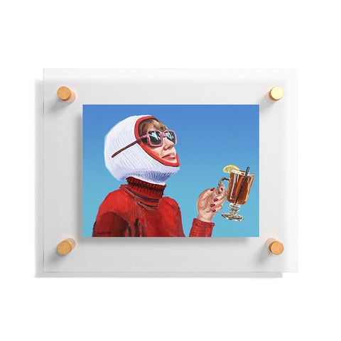 carolineellisart Apres Ski 4 Hotty Toddy Floating Acrylic Print