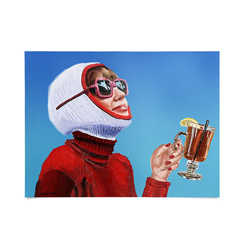 carolineellisart Apres Ski 4 Hotty Toddy Poster