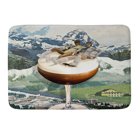 carolineellisart Apres Ski 6 Memory Foam Bath Mat