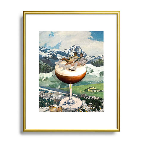carolineellisart Apres Ski 6 Metal Framed Art Print