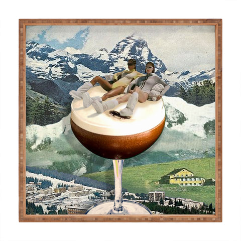 carolineellisart Apres Ski 6 Square Tray