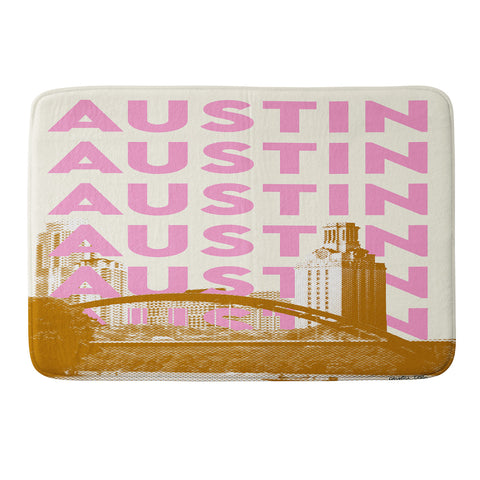carolineellisart Austin II Memory Foam Bath Mat