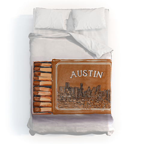 carolineellisart Austin Matchbox 3 Duvet Cover