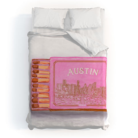 carolineellisart Austin Matchbox Duvet Cover
