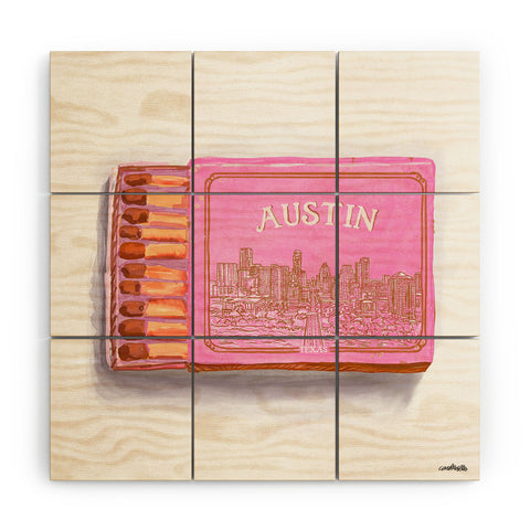 carolineellisart Austin Matchbox Wood Wall Mural