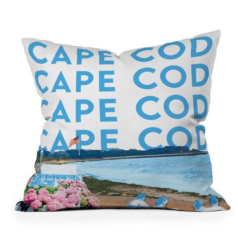 carolineellisart Cape Cod Outdoor Throw Pillow