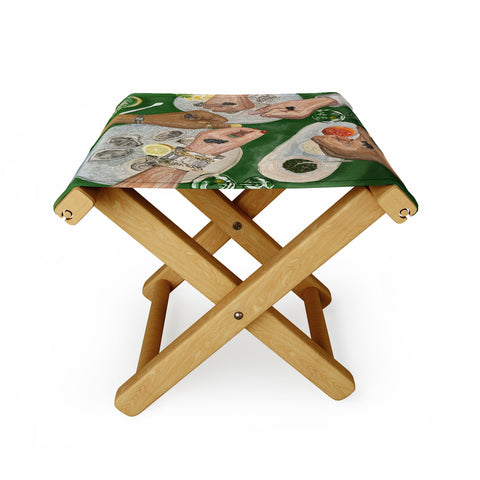 carolineellisart Caviar Bump Folding Stool
