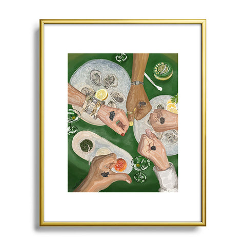 carolineellisart Caviar Bump Metal Framed Art Print