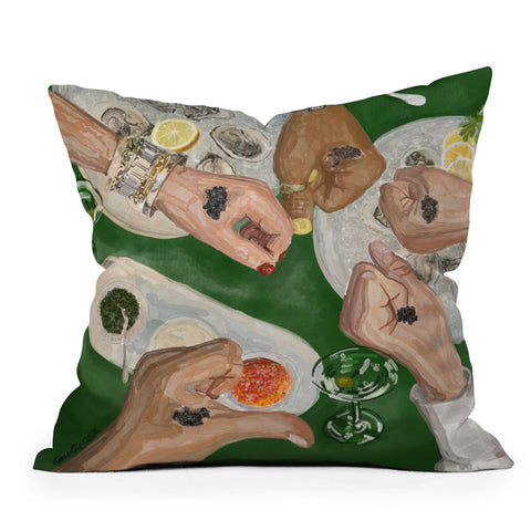 carolineellisart Caviar Bump Outdoor Throw Pillow