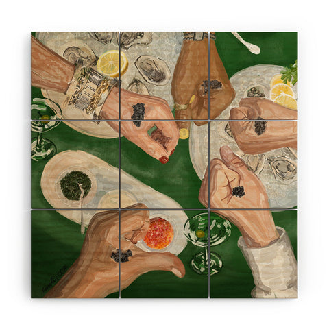 carolineellisart Caviar Bump Wood Wall Mural