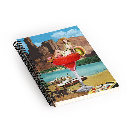 carolineellisart Cowgirl Cocktail Spiral Notebook